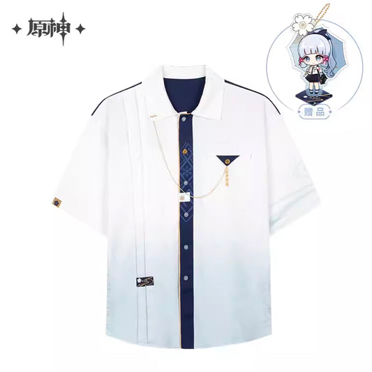 [OFFICIAL] Genshin Ayaka Impression Apparel Series - Short Sleeved Shirt - Teyvat Tavern - Genshin Merch