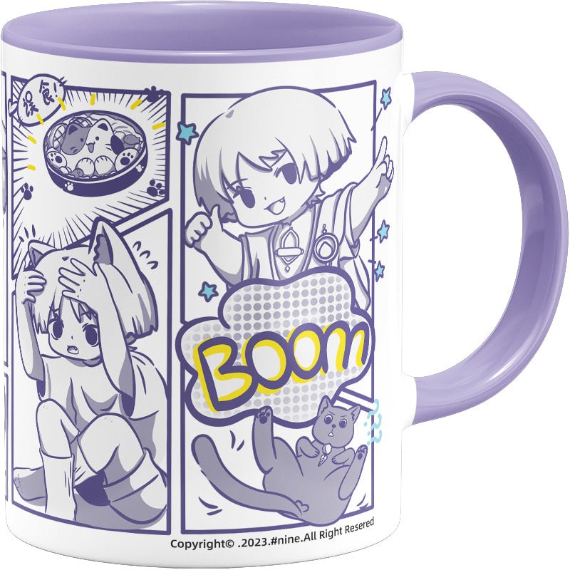 Genshin Impact Comic Style Cute Character Ceramics Mug - Wanderer (Cat) - Teyvat Tavern - Genshin Impact & Honkai Star Rail & 3Z Merch