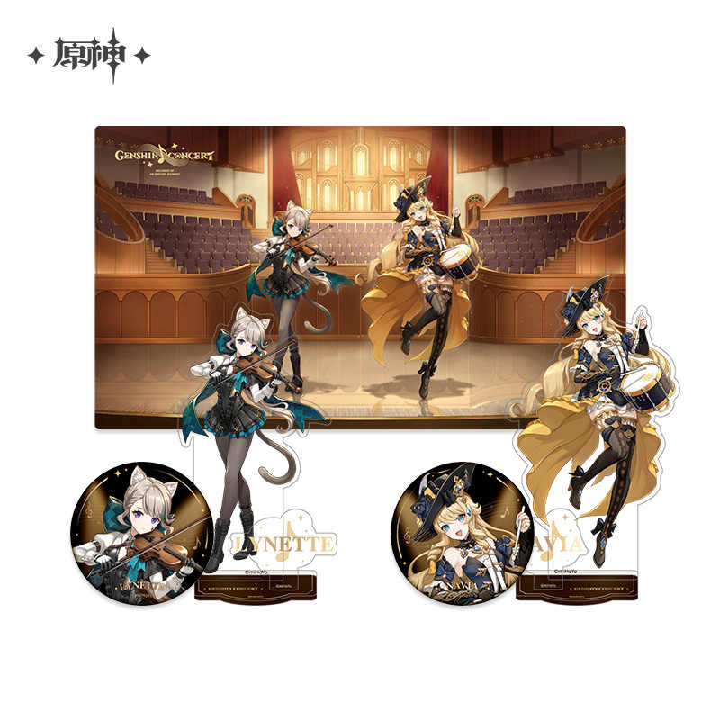 Genshin Concert Endless Sonata Series Badge, Stand Figure and Mousepad
