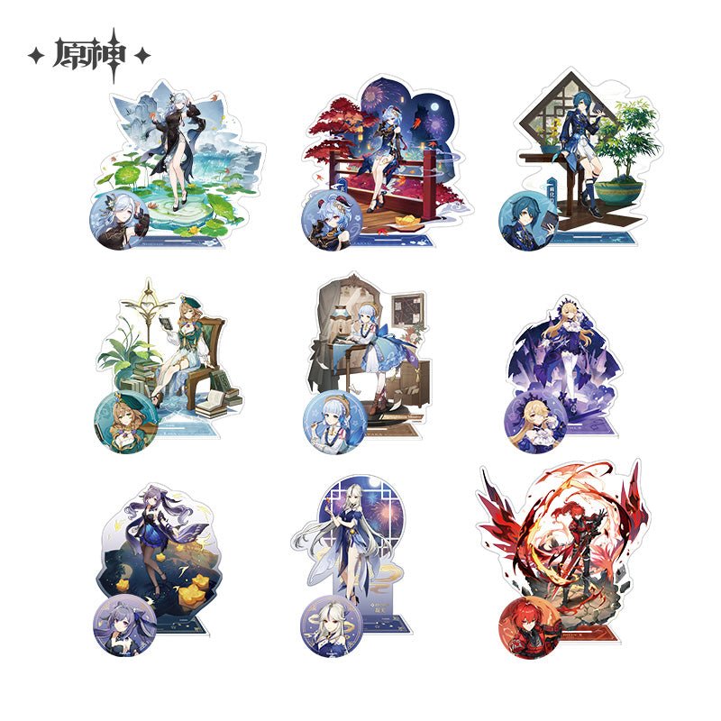 Genshin Teyvat Fashion Theme Stand Figure & Badge