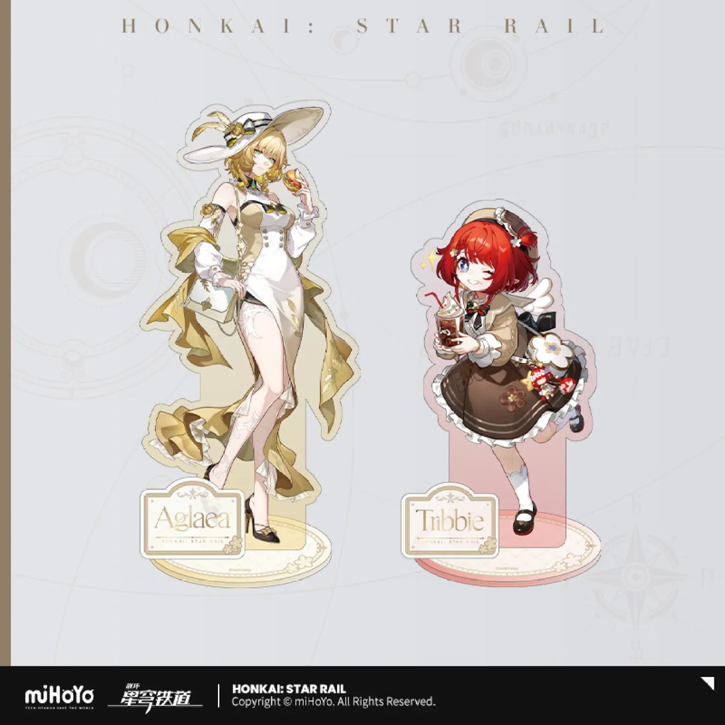 Honkai Star Rail Train Journey Series Merch - Aglaea and Tribios