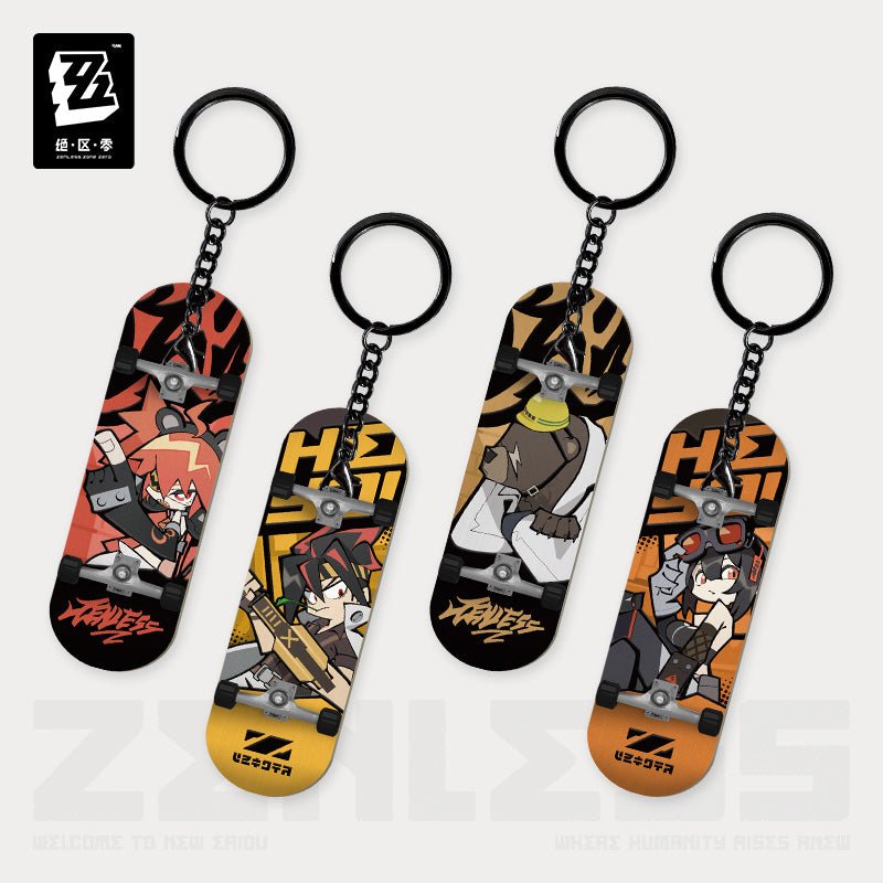 ZZZ 新 Eridu シリーズ Chibi フィンガーチップ スケートボード キー