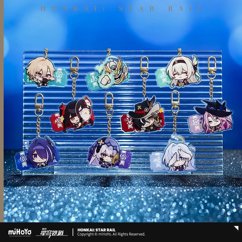 Honkai Star Rail Pom-Pom's Exhibition Hall Character Acrylic Keychain