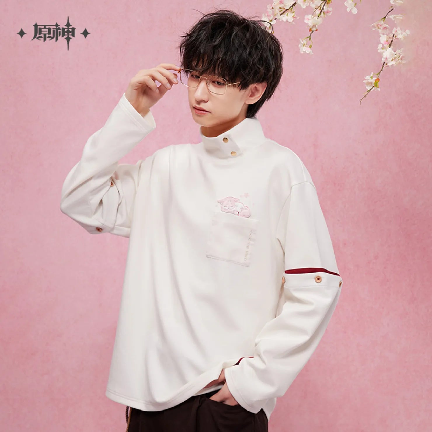 [Official Merchandise] Yae Miko Impression Clothing Collar Sweatshirt main image 1