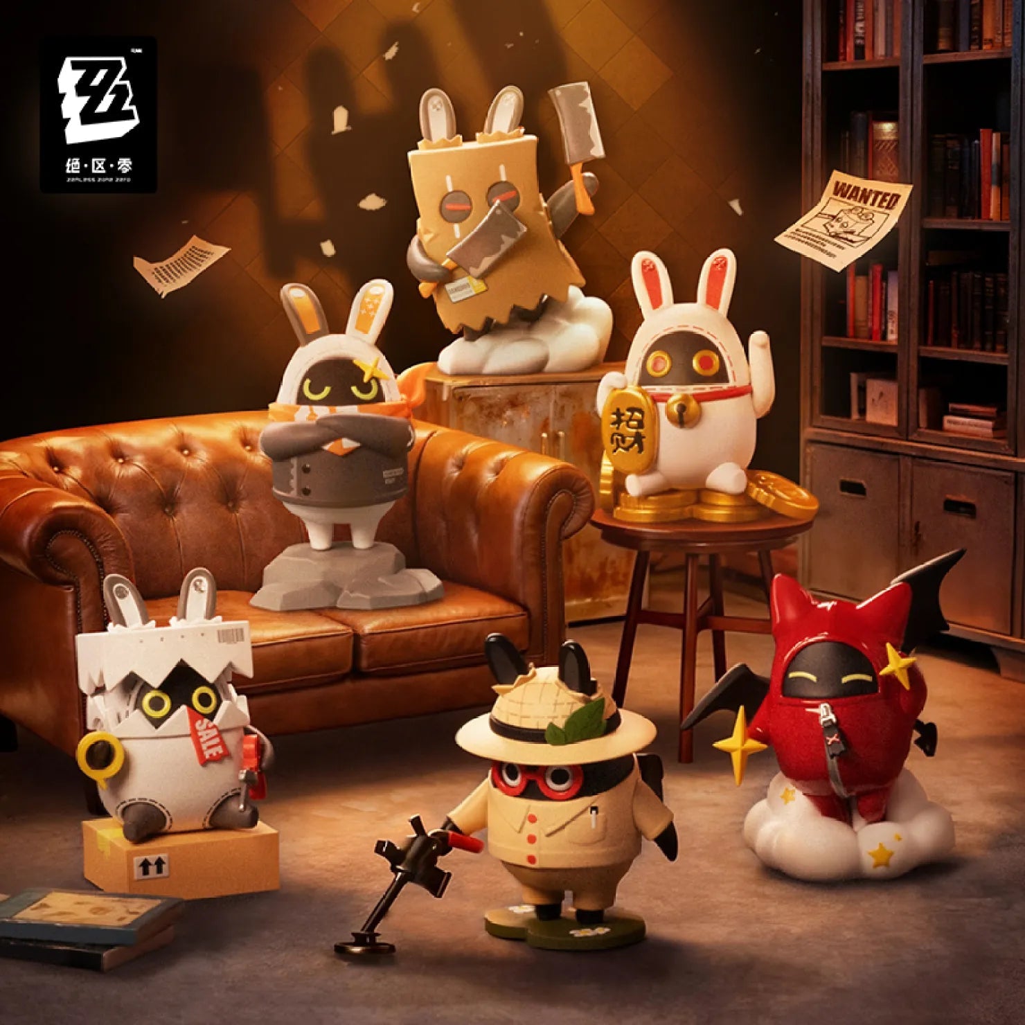 置物 bobochan Zenless Zone Zero x POP MART Bangboo Party Series Figure Blind Box