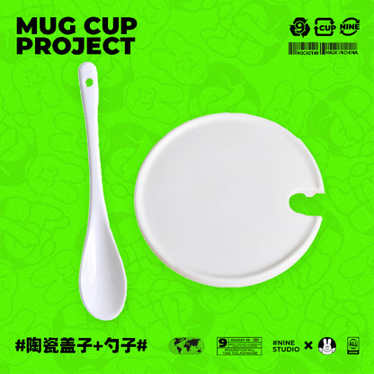 Genshin Impact Comic Style Cute Character Ceramics Mug - Tartaglia (4 Frames) - Teyvat Tavern - Genshin Merch