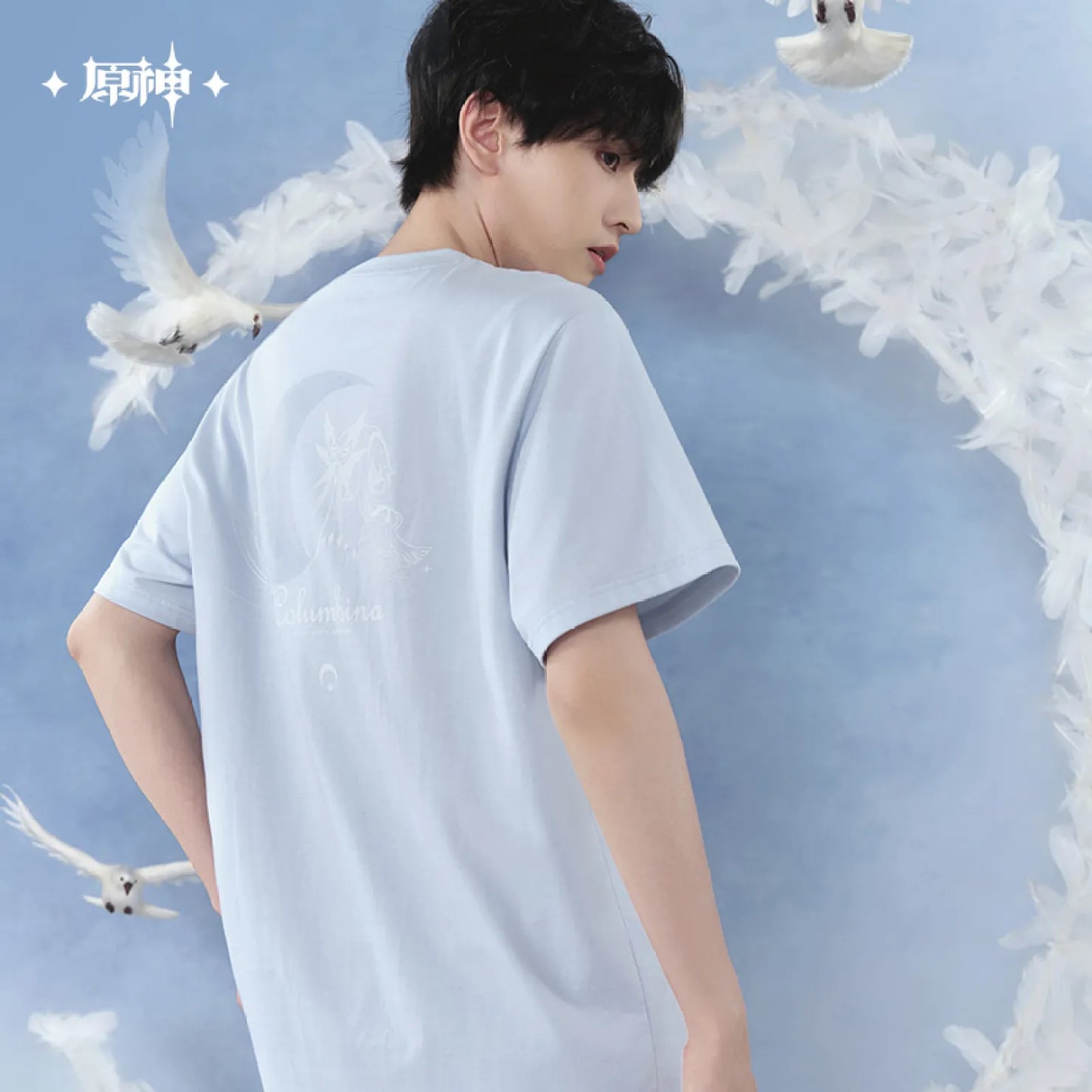[OFFICIAL] Genshin Impact Columbina Impression Series Clothes - Casual Short Sleeve T-Shirt