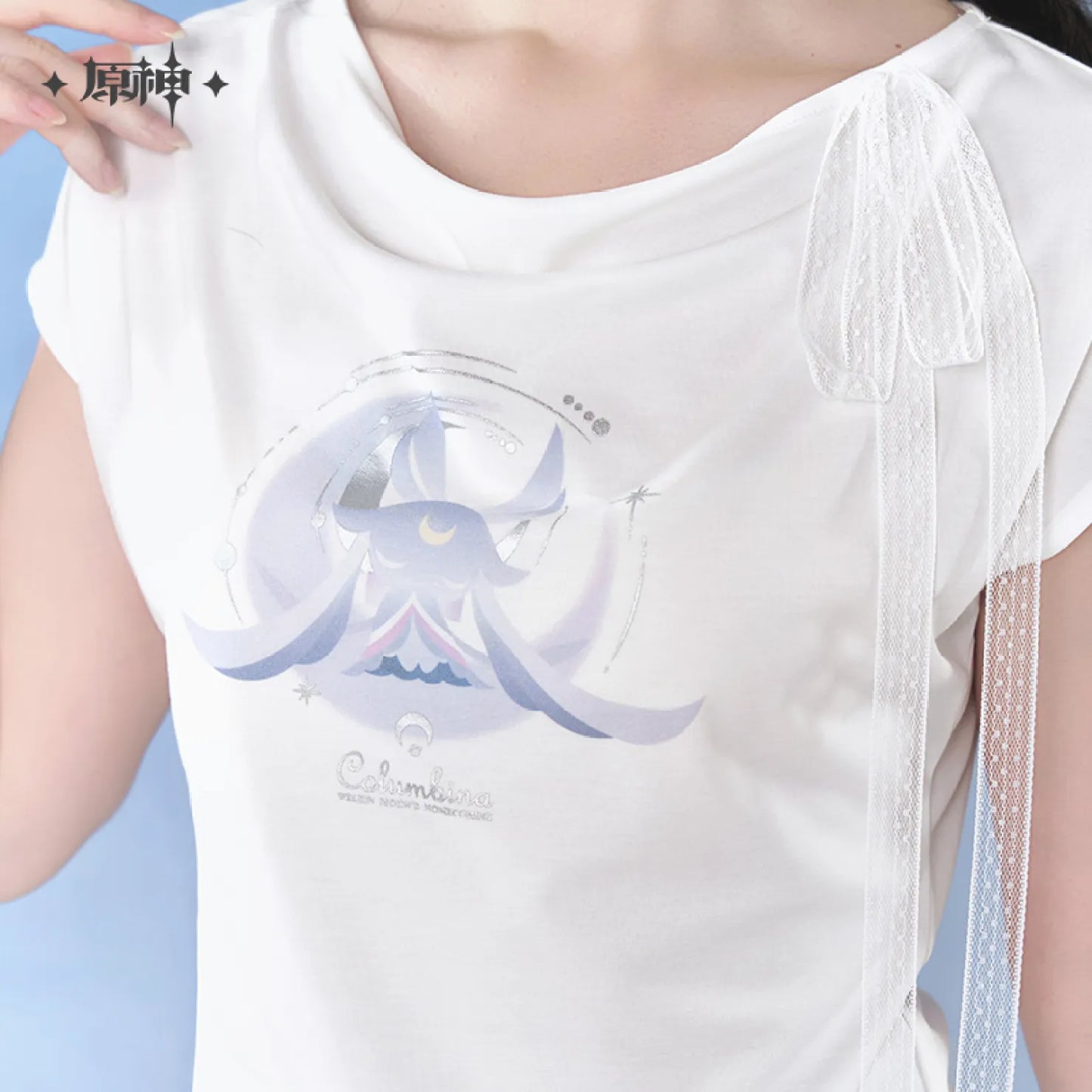 [OFFICIAL] Genshin Impact Columbina Impression Series Clothes - Fitted Short Sleeve T-Shirt
