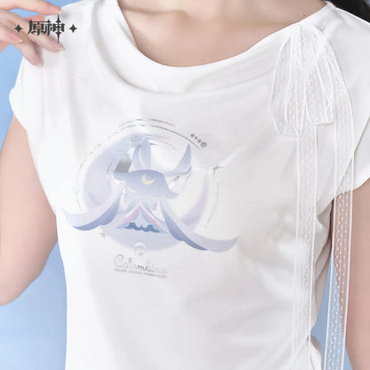[OFFICIAL] Genshin Impact Columbina Impression Series Clothes - Fitted Short Sleeve T-Shirt