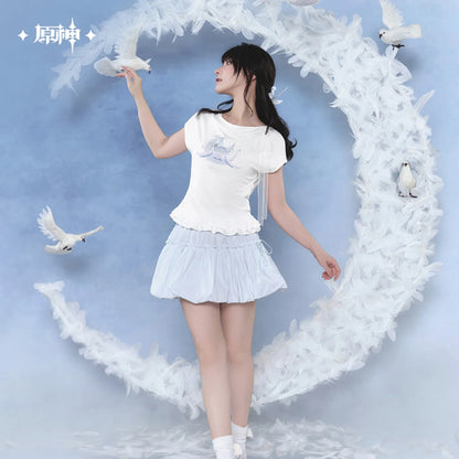 [OFFICIAL] Genshin Impact Columbina Impression Series Clothes - Fitted Short Sleeve T-Shirt