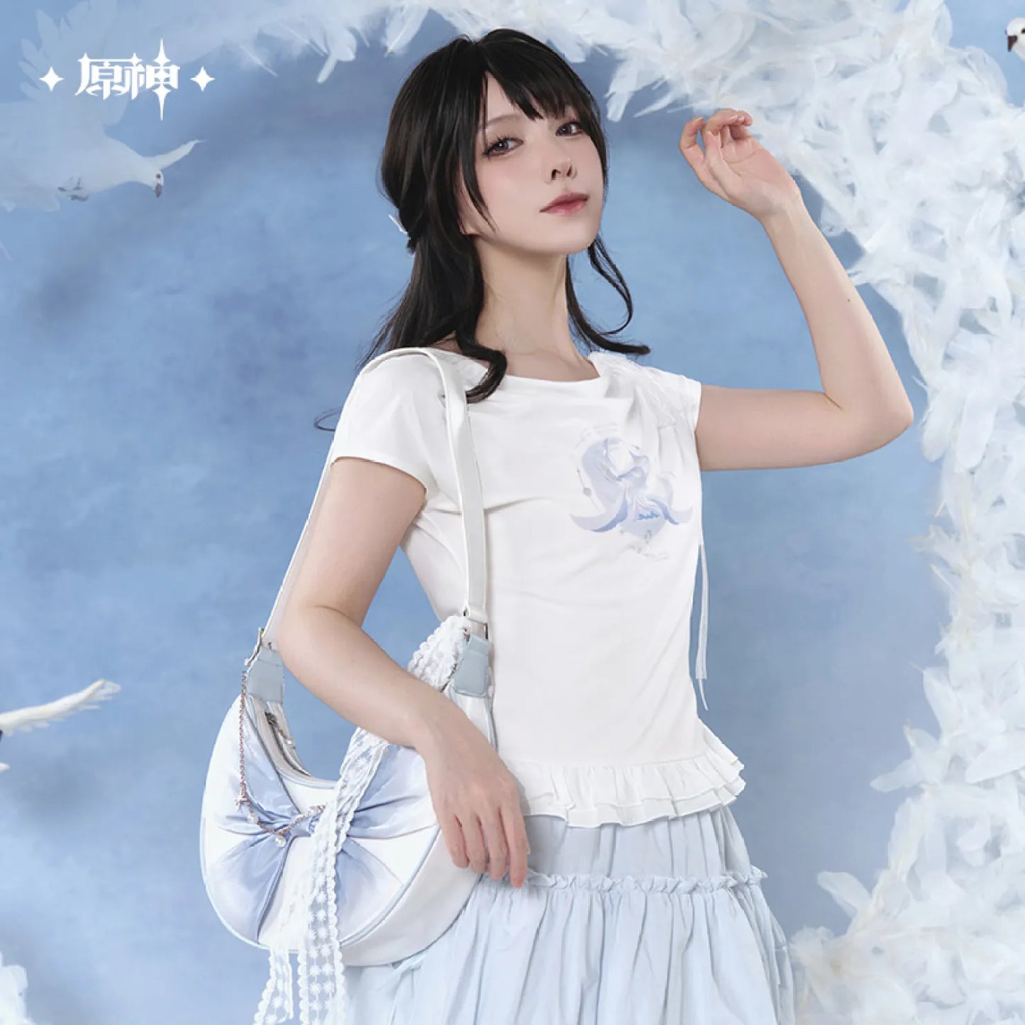 [OFFICIAL] Genshin Impact Columbina Impression Series Clothes - Fitted Short Sleeve T-Shirt