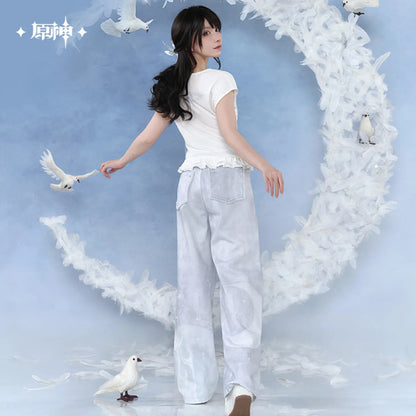 [OFFICIAL] Genshin Impact Columbina Impression Series Clothes - Printed Casual Pants