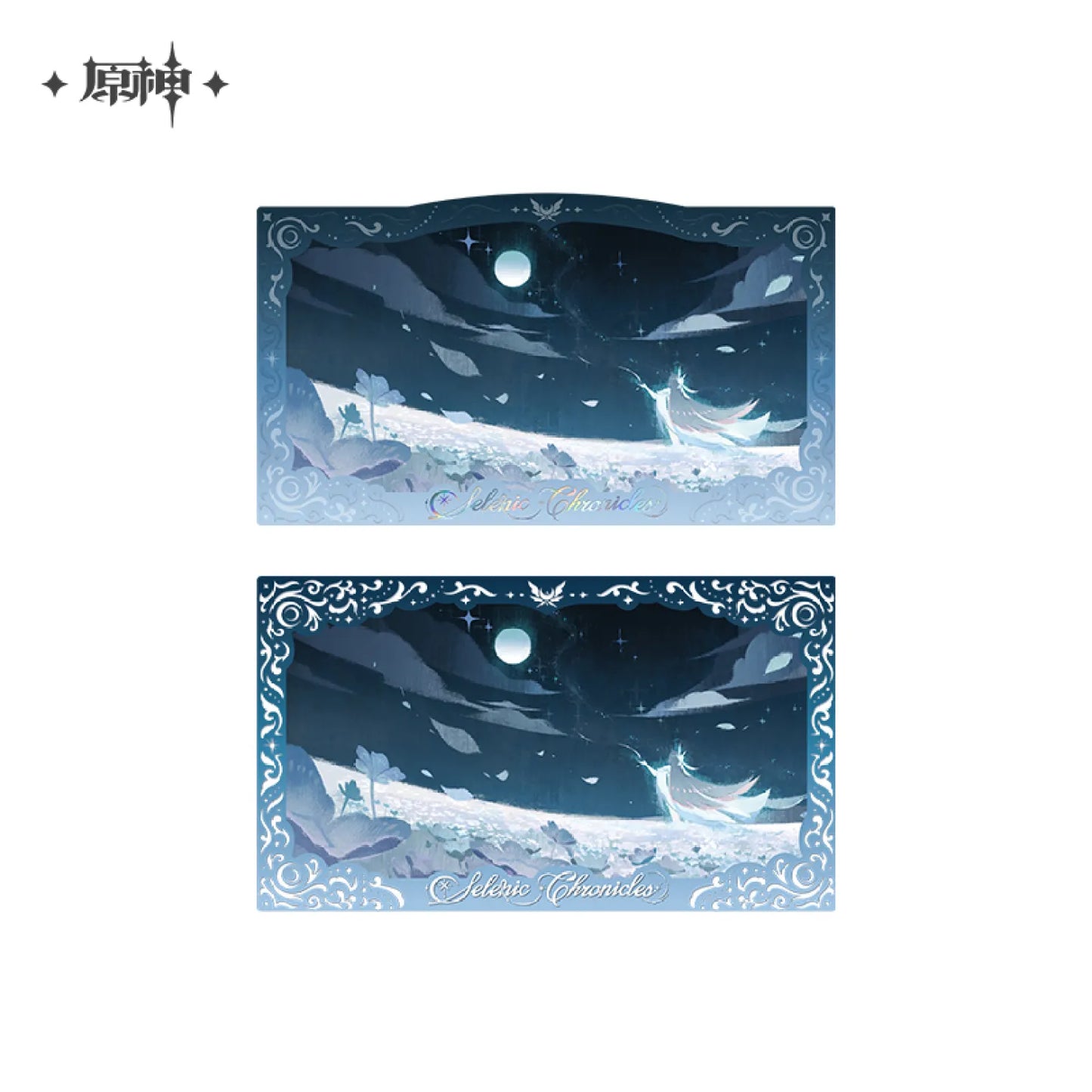 [OFFICIAL] Genshin Impact Selenic Chronicles Badge And Commemorative Card Set