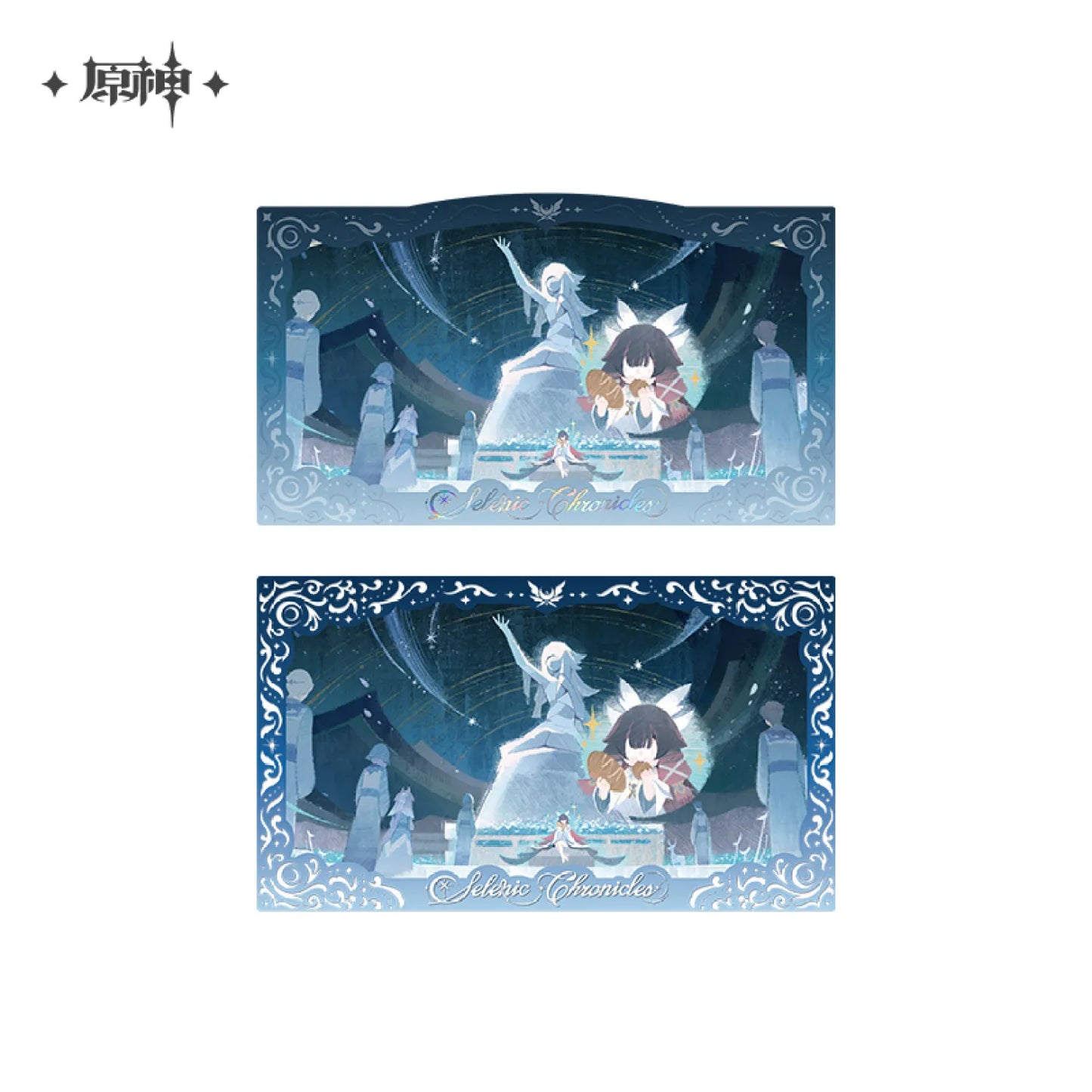 [OFFICIAL] Genshin Impact Selenic Chronicles Badge And Commemorative Card Set