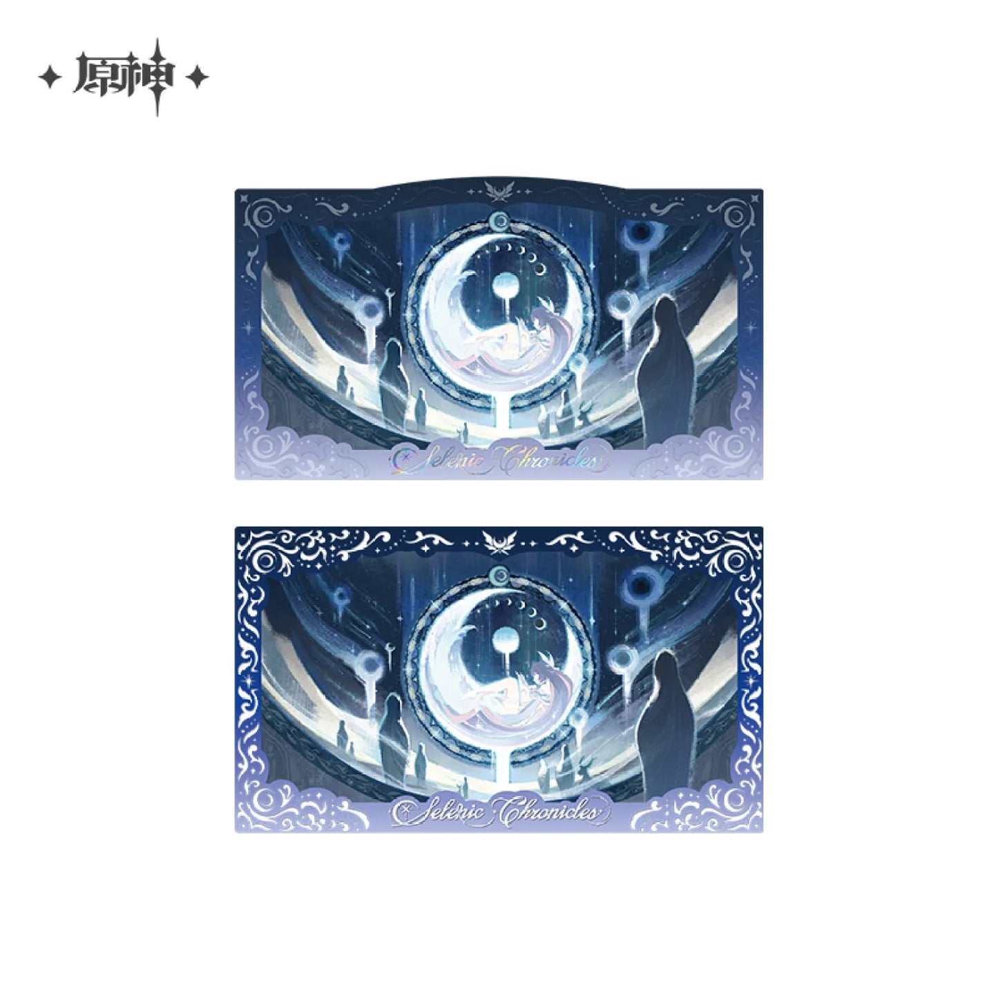 [OFFICIAL] Genshin Impact Selenic Chronicles Badge And Commemorative Card Set