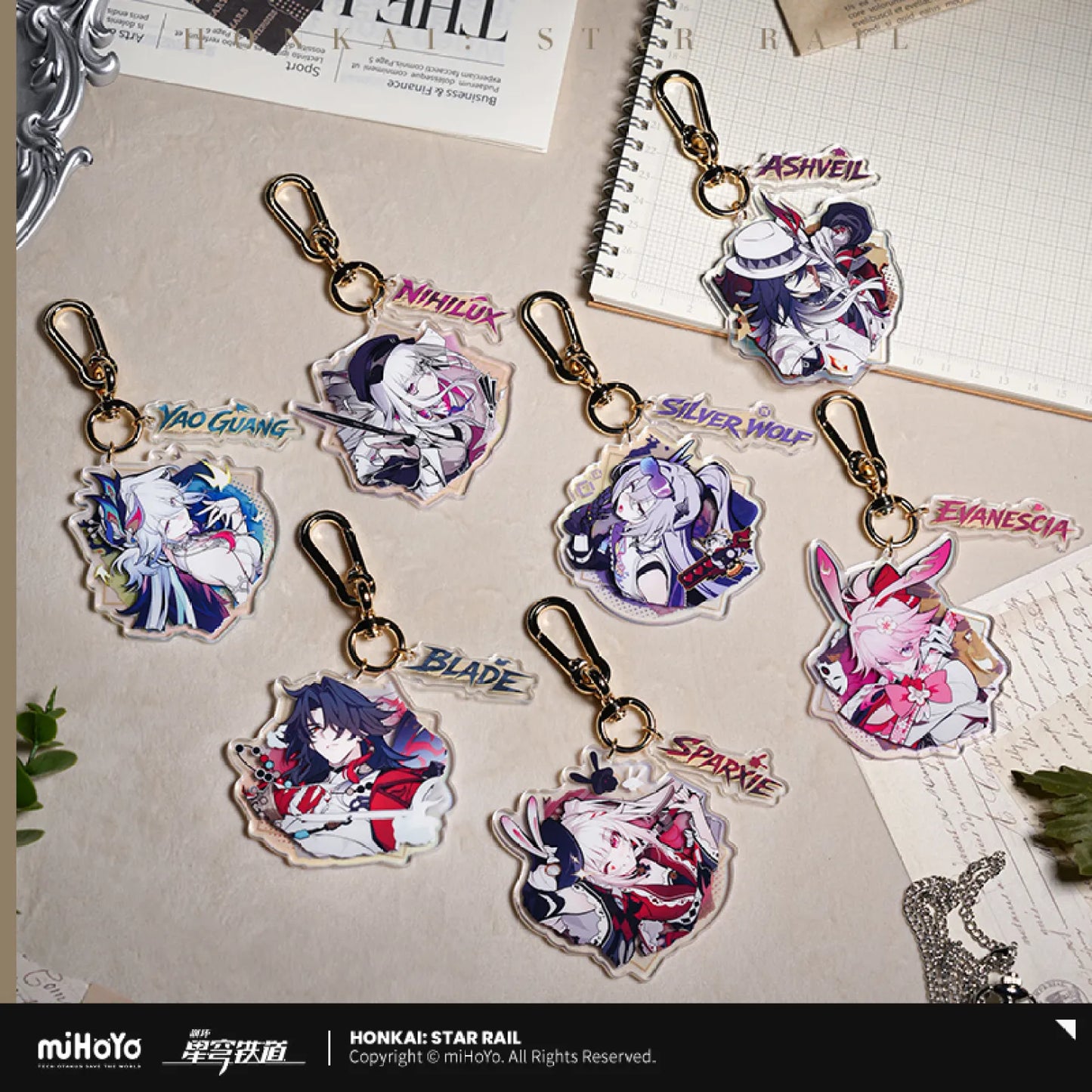 [OFFICIAL] Honkai Star Rail AHA Universe Series Acrylic Keychain