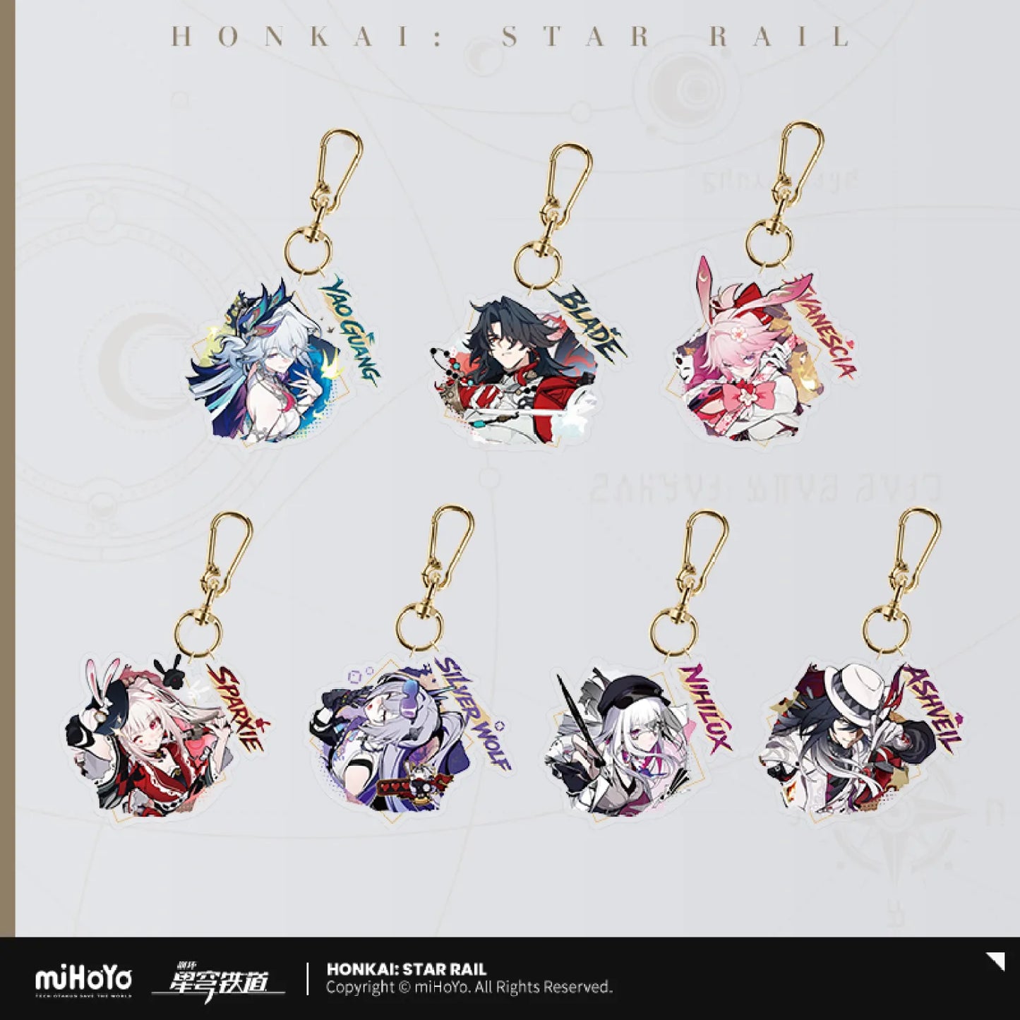 [OFFICIAL] Honkai Star Rail AHA Universe Series Acrylic Keychain