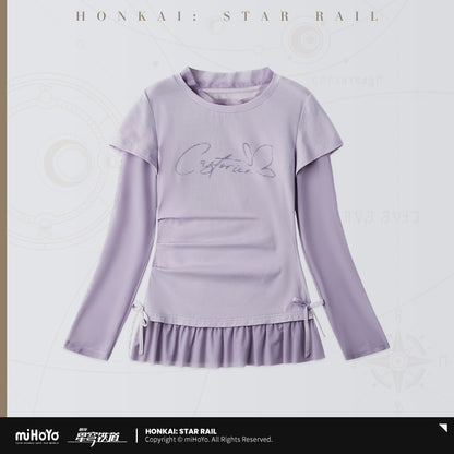 [OFFICIAL] Honkai Star Rail Castorice Impression Series Clothes - Mock Two-Piece T Shirt