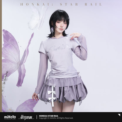 [OFFICIAL] Honkai Star Rail Castorice Impression Series Clothes - Mock Two-Piece T Shirt