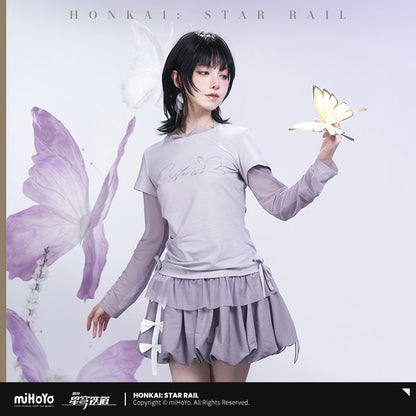 [OFFICIAL] Honkai Star Rail Castorice Impression Series Clothes - Mock Two-Piece T Shirt