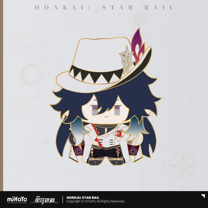 [OFFIZIELL] Honkai Star Rail Charakter Chibi Niedliches Metall-Shake-Abzeichen 