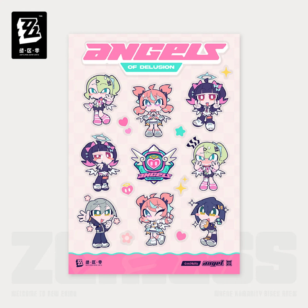[OFFICIAL] Zenless Zone Zero Angels of Delusion Sugar Rush Series Chibi Stickers