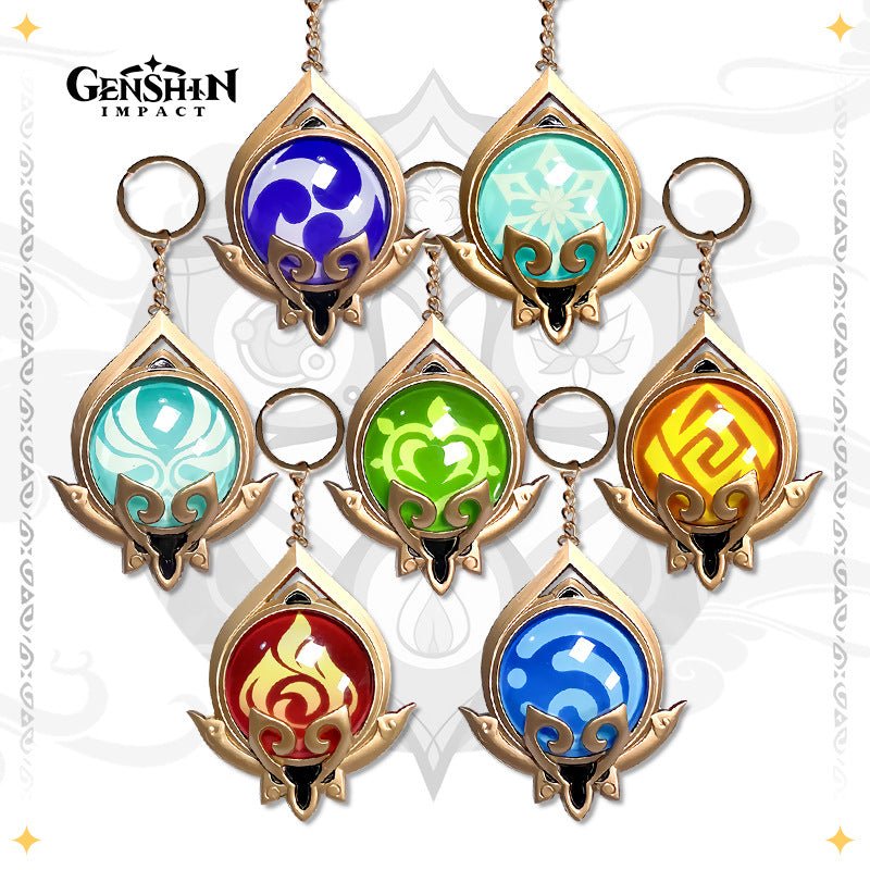 Genshin Impact Element Vision Keychain