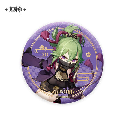 [OFFICIAL] Character Badge - Inazuma - Teyvat Tavern - Genshin Impact & Honkai Star Rail & 3Z Merch