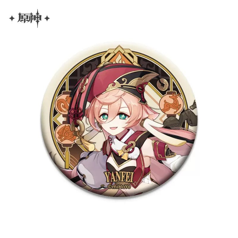 [OFFICIAL] Character Badge - Liyue - Teyvat Tavern - Genshin Impact & Honkai Star Rail & 3Z Merch