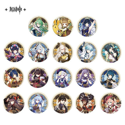 [OFFICIAL] Character Badge - Liyue - Teyvat Tavern - Genshin Impact & Honkai Star Rail & 3Z Merch