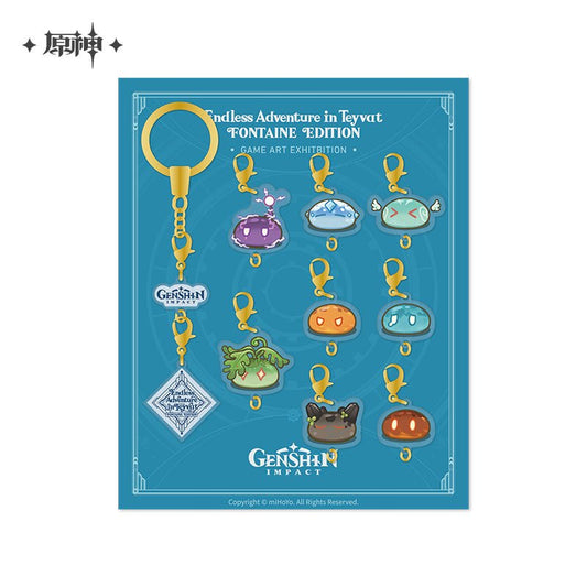 [OFFICIAL] Genshin 2023 Game Art Exhibition Series Slime Acrylic Keychain - Teyvat Tavern - Genshin Impact & Honkai Star Rail & 3Z Merch