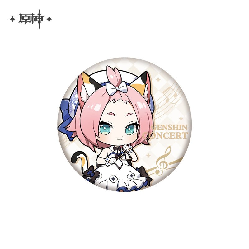 [OFFICIAL] Genshin Concert Series Cute Version Character Badge - Teyvat Tavern - Genshin Impact & Honkai Star Rail & 3Z Merch