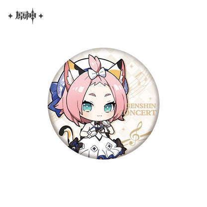 [OFFICIAL] Genshin Concert Series Cute Version Character Badge - Teyvat Tavern - Genshin Impact & Honkai Star Rail & 3Z Merch
