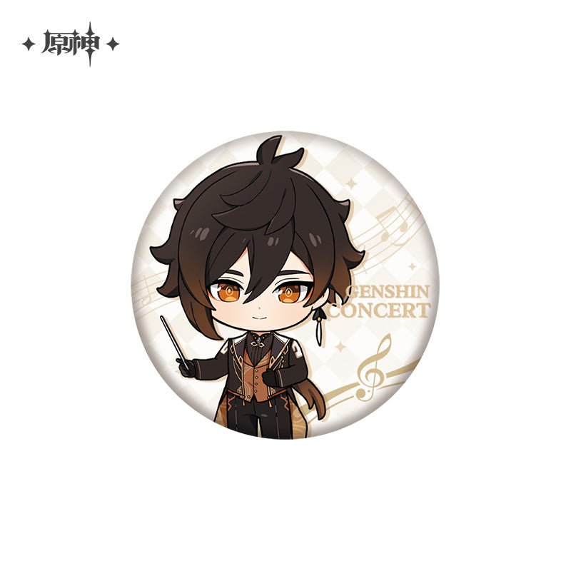 [OFFICIAL] Genshin Concert Series Cute Version Character Badge - Teyvat Tavern - Genshin Impact & Honkai Star Rail & 3Z Merch
