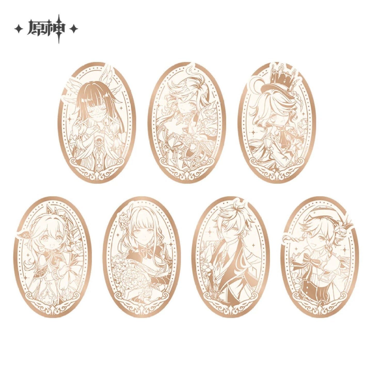 [OFFICIAL] Genshin Impact 5th Anniversary Celebration Series Mirror Badge - Teyvat Tavern - Genshin Impact & Honkai Star Rail & 3Z Merch