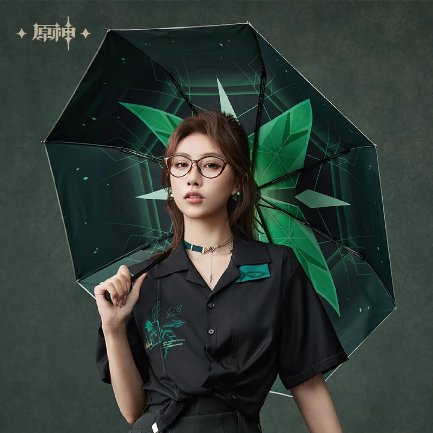 [OFFICIAL] Genshin Impact Alhaitham Impression Series Accessories - Folding Umbrella - Teyvat Tavern - Genshin Impact & Honkai Star Rail & 3Z Merch