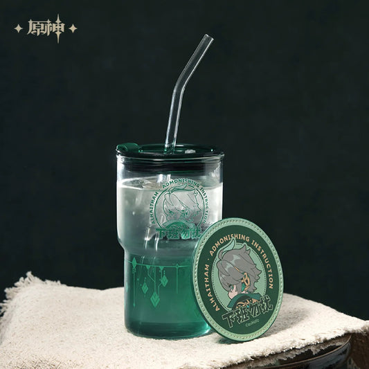 [OFFICIAL] Genshin Impact Alhaitham Impression Series Accessories - Straw Water Bottle Gift Box - Teyvat Tavern - Genshin Impact & Honkai Star Rail & 3Z Merch