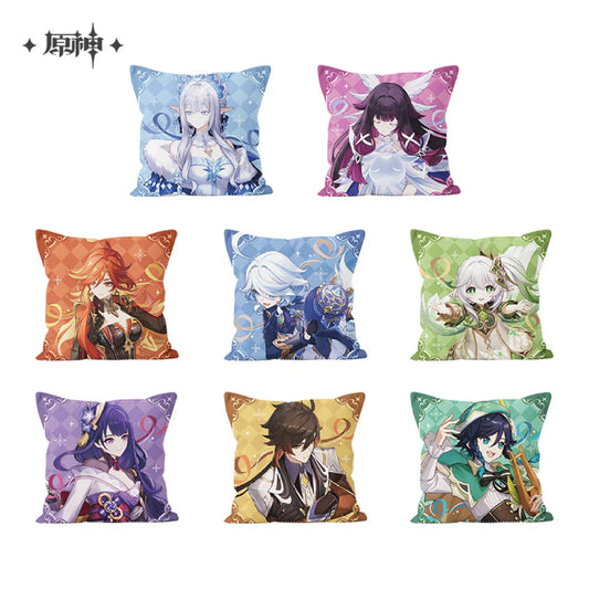 [OFFICIAL] Genshin Impact Anniversary Celebration Series Throw Pillow - Teyvat Tavern - Genshin Impact & Honkai Star Rail & 3Z Merch