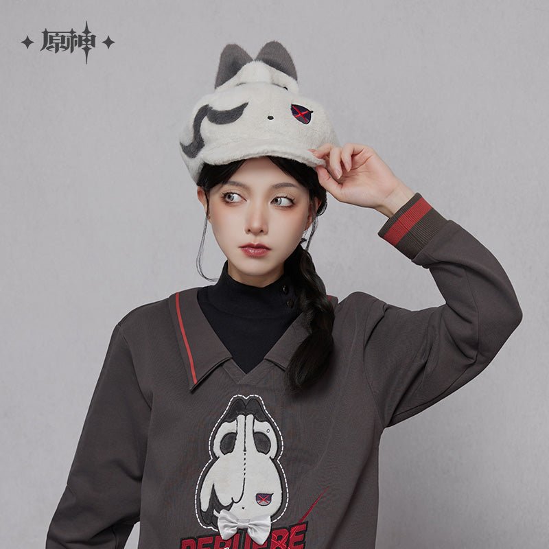 [OFFICIAL] Genshin Impact Arlecchino Impression Accessories - Peruere Furry Beret - Teyvat Tavern - Genshin Impact & Honkai Star Rail & 3Z Merch