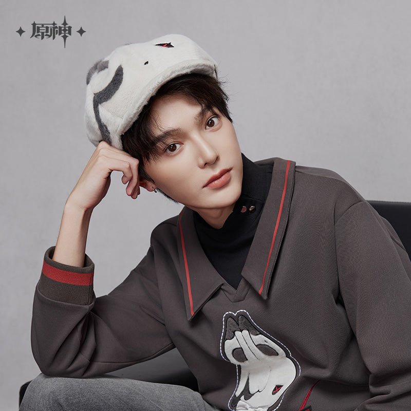 [OFFICIAL] Genshin Impact Arlecchino Impression Accessories - Peruere Furry Beret - Teyvat Tavern - Genshin Impact & Honkai Star Rail & 3Z Merch