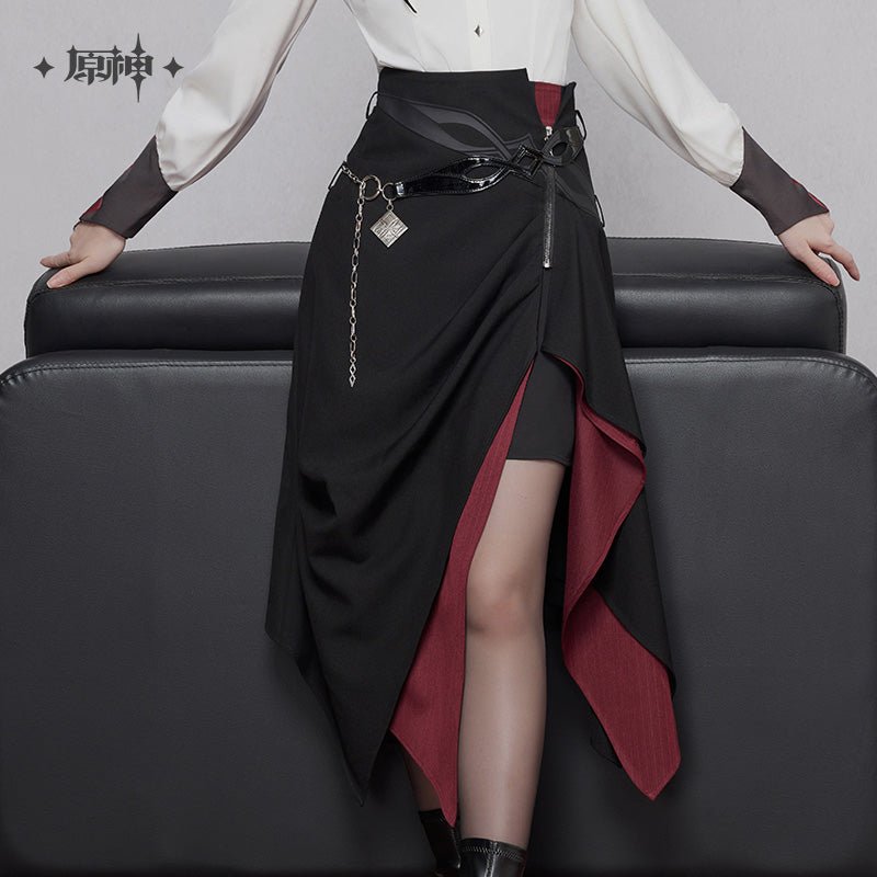 [OFFICIAL] Genshin Impact Arlecchino Impression Clothes - Asymmetrical Long Skirt - Teyvat Tavern - Genshin Impact & Honkai Star Rail & 3Z Merch