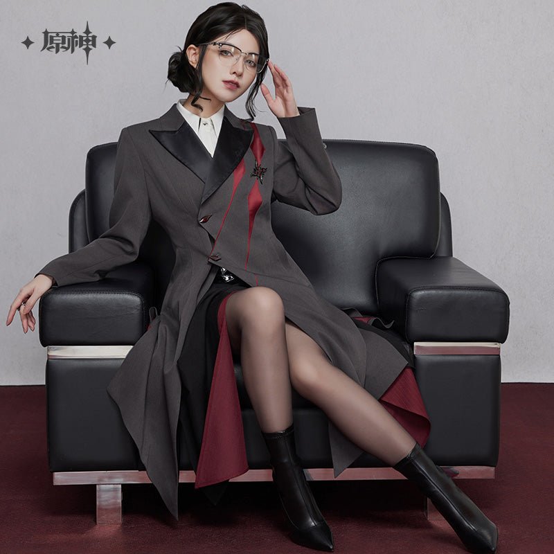 [OFFICIAL] Genshin Impact Arlecchino Impression Clothes - Long Casual Coat - Teyvat Tavern - Genshin Impact & Honkai Star Rail & 3Z Merch