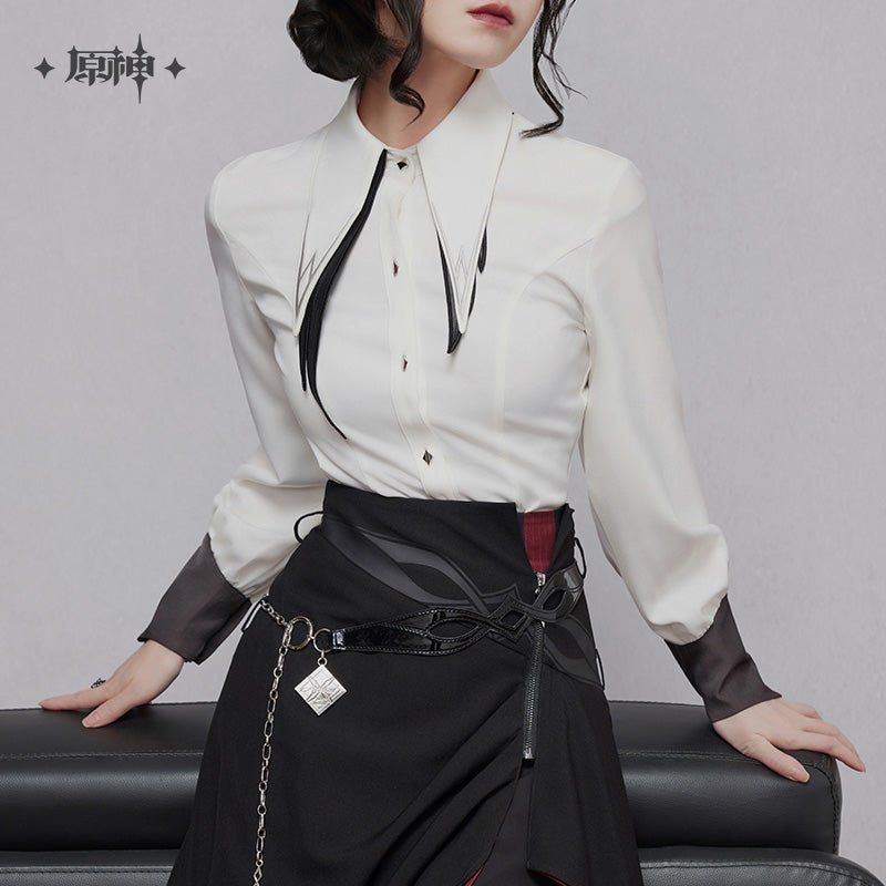 [OFFICIAL] Genshin Impact Arlecchino Impression Clothes - Tie - Waist Shirt - Teyvat Tavern - Genshin Impact & Honkai Star Rail & 3Z Merch