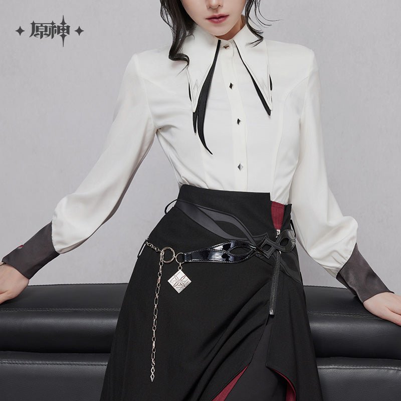 [OFFICIAL] Genshin Impact Arlecchino Impression Clothes - Tie - Waist Shirt - Teyvat Tavern - Genshin Impact & Honkai Star Rail & 3Z Merch