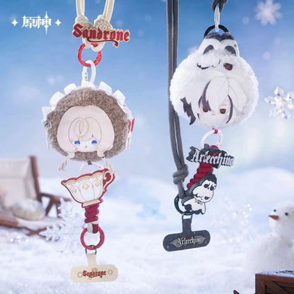 [OFFICIAL] Genshin Impact Aurora Party Series Chibi Plushie Phone Lanyard - Teyvat Tavern - Genshin Impact & Honkai Star Rail & 3Z Merch