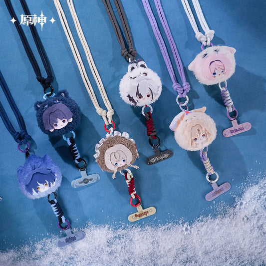 [OFFICIAL] Genshin Impact Aurora Party Series Chibi Plushie Phone Lanyard - Teyvat Tavern - Genshin Impact & Honkai Star Rail & 3Z Merch