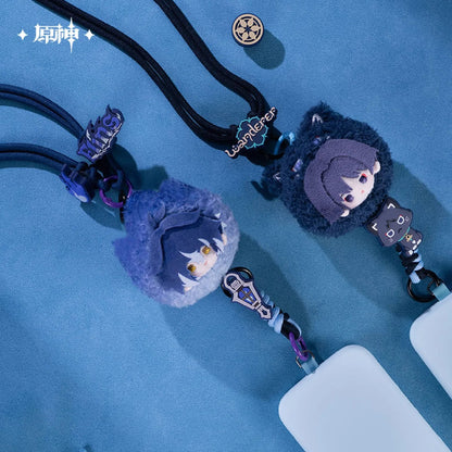 [OFFICIAL] Genshin Impact Aurora Party Series Chibi Plushie Phone Lanyard - Teyvat Tavern - Genshin Impact & Honkai Star Rail & 3Z Merch