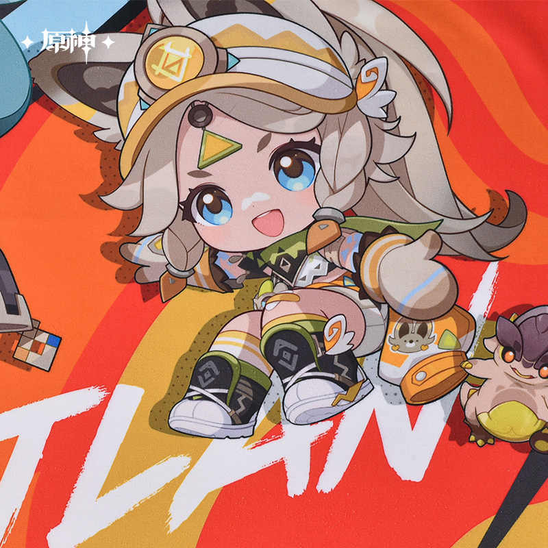 [OFFICIAL] Genshin Impact Blaze To Natlan Series Beach Towel - Teyvat Tavern - Genshin Impact & Honkai Star Rail & 3Z Merch