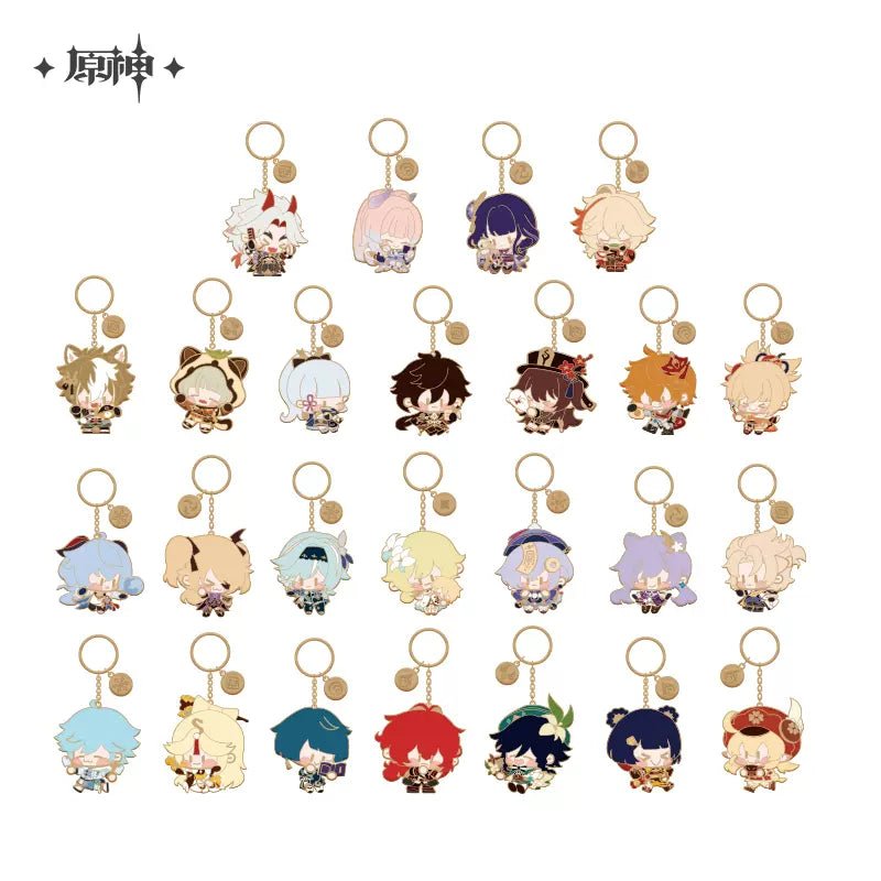 [OFFICIAL] Genshin Impact Cute Character Metal Keychain - Teyvat Tavern - Genshin Impact & Honkai Star Rail & 3Z Merch