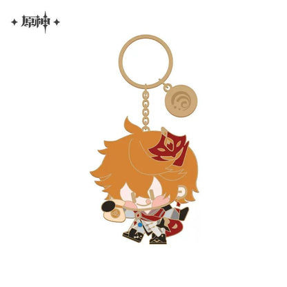 [OFFICIAL] Genshin Impact Cute Character Metal Keychain - Teyvat Tavern - Genshin Impact & Honkai Star Rail & 3Z Merch